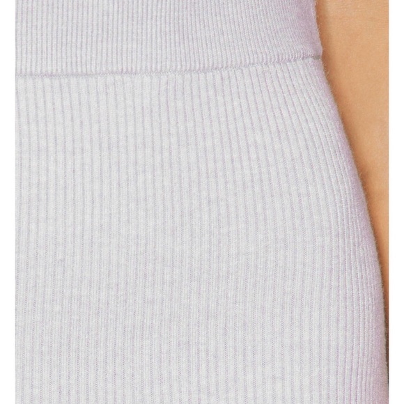 Superdown Ribbed Mini Knit Skirt Light Gray NWT Revolve - Picture 6 of 9